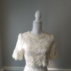 Luxxel | Crop Top Off White